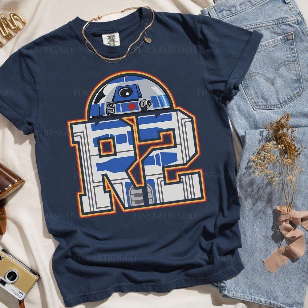 R2d2 Text Style Body Toon Portrait Star Wars Vuitino Merch